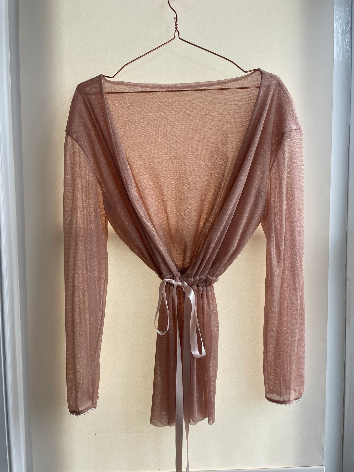 Sparkly Mesh Tie Robe